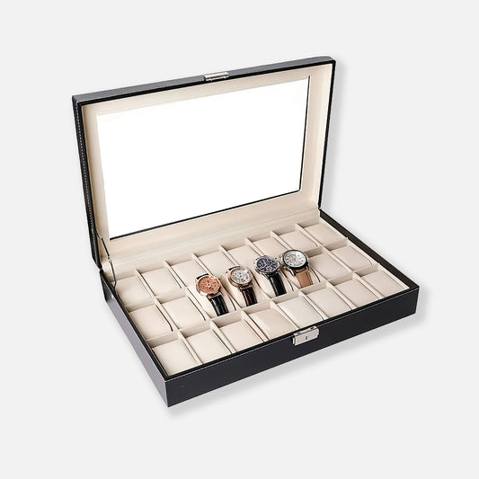 24 Watches Leather Box