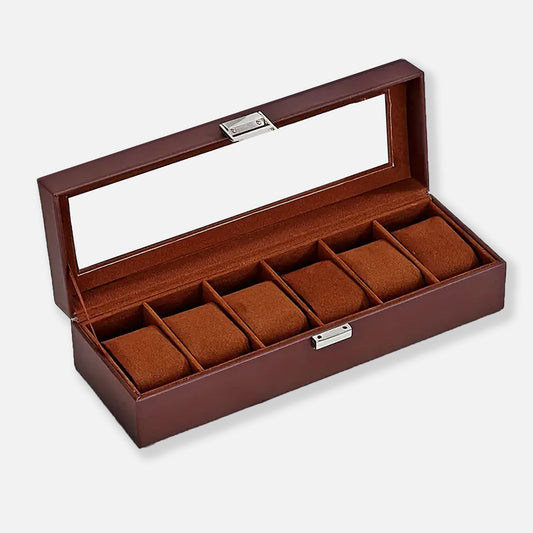 6 Watches Leather Box